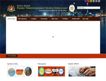 Tablet Screenshot of perbendaharaan.terengganu.gov.my
